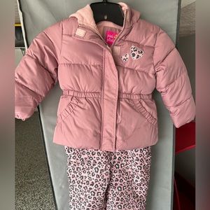 Snowsuit & matching coat (2T)